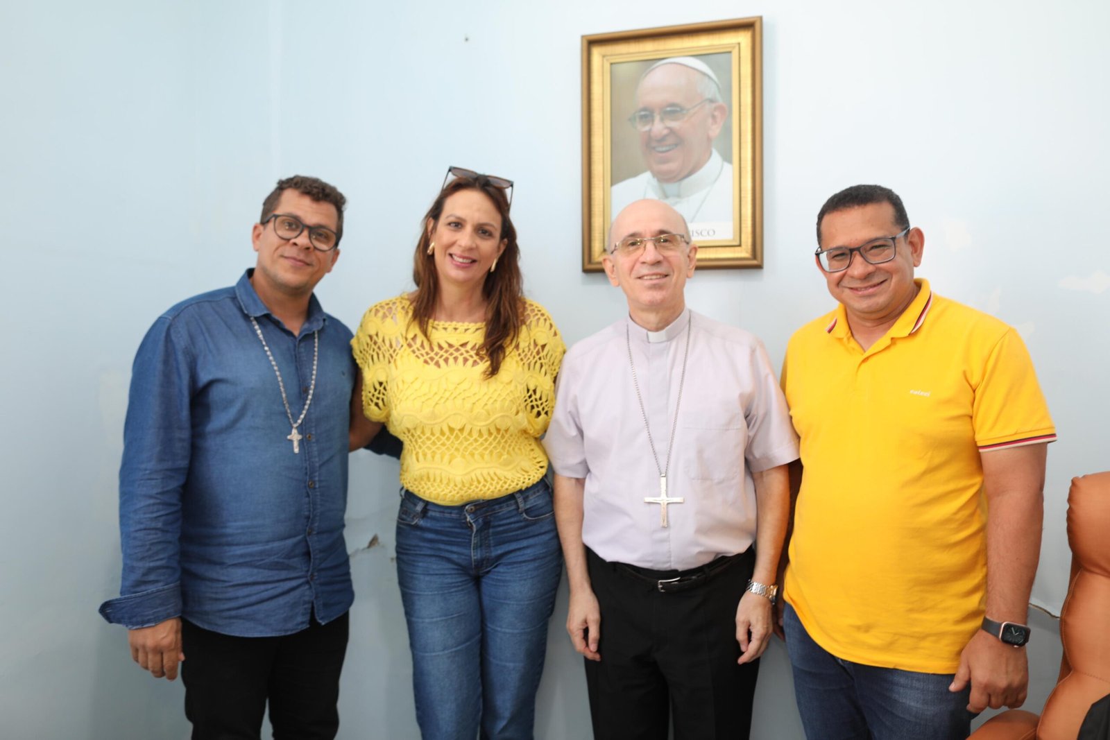 Bento Lima destaca potencial do turismo religioso em encontro com Dom Giovanni Crippa e Padre Edson